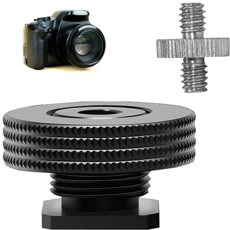 Hot Shoe, Hot Shoe Adapter, Adaptador Zapata Camara, Zapata Camara Para Microfono, Adaptador Zapata Caliente, Adaptador Zapata, Adaptador Zapata Flash Tripode, Adaptador de Zapata Caliente