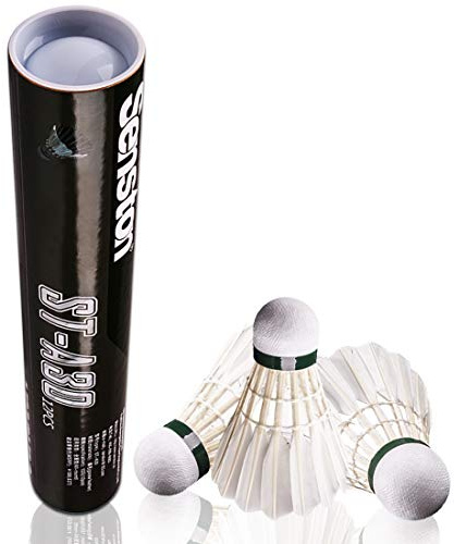 Senston A30 Badminton Shuttlecocks Sports Birdies Shuttlecock for Outdoor Indoor Sports Activities Badminton Birdies with High Stability and Durability Badminton Ball (12 Pack)