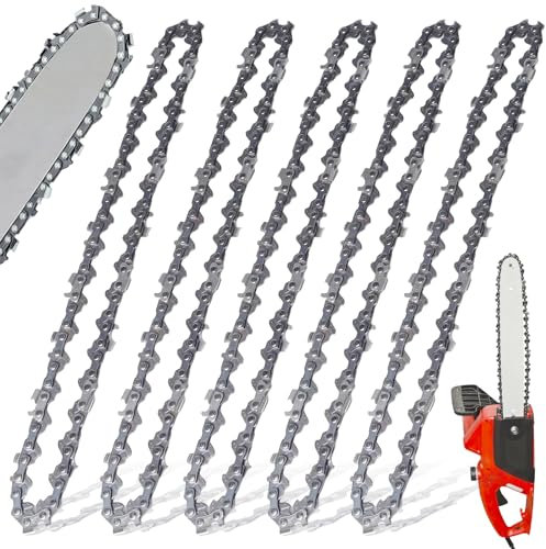 GOEDCH 5 catene per motosega da 6 pollici, catena per motosega, catena di ricambio per motosega, 37 maglie, compatibile con tutte le catene da 6 pollici per carpenteria paesaggistica (15 cm)