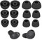 Rhinenet Ear Tips for Galaxy Buds 2 Pro In Ear tips buds Cover Eartips, Fit in The Charging Case Compatible with Samsung Galaxy Buds pro 2 Earbuds Silicone Ear Cover Earplugs S/M/L 6 Pairs (Black)