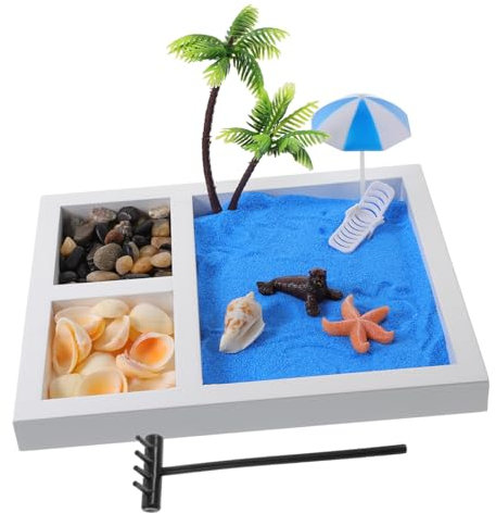 ERINGOGO 1set Decorativo Per Sabbia Da Spiaggia Micro Paesaggio Zen Per Casa e Ufficio Accessori Per Meditazione e Relax