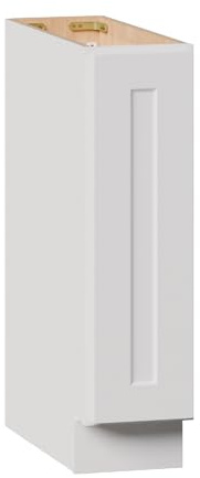 MkosollSolid Wood Kitchen Base Cabinets with Drawers, 9 Inch, Home Office -White