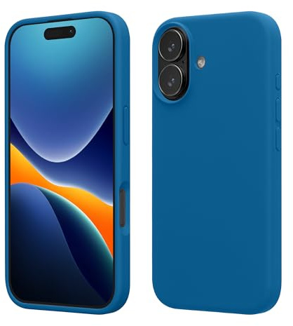 kwmobile Cover per iPhone 17 Custodia - Back Case per Smartphone in Silicone TPU - Protezione Gommata - blue reef
