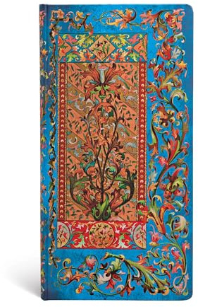 Carnet rigide Paperblanks Bleu Delphine Slim Ligné 176p.