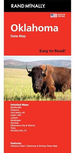 Rand McNally Easy to Read: Oklahoma State Map