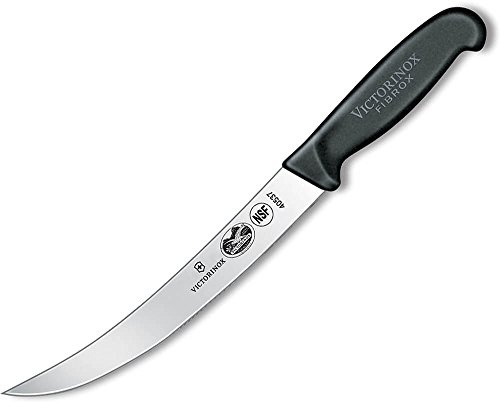 Victorinox V5.7203.20 CUCHILLO CARNICERO Curvo, 20 CM Negro, Metallo, Nero, Madiano