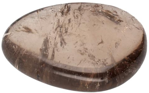 Piedra preciosa de cuarzo ahumado, 3-5 cm + tarjeta de piedras preciosas, piedra de bolsillo, piedra de masaje. Lebensquelle Plus