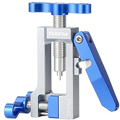 GSDGV Strumento per tubi dell'olio, per tubi dell'olio, strumento di inserimento dell'ago della bicicletta, strumento di spinta per riparazione del dispositivo di spinta per bici (dimensioni: lega