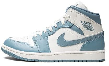 NIKE Jordan WMNS Air Jordan 1 MID SE DO6699 200, Schwarz/Gym Red-White-Sail, 37 EU, blau/weiß, 38 EU