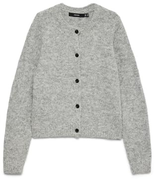 Vero Moda Cardigan VMNOVAH Cardigans en Maille Medium Grey Melange XL Medium Grey Melange XL