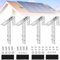 2 stück Verstellbare Balkonhalterung für Solarmodule,Solar Balkonkraftwerk Halterung Balkon Haken Set,solarmodul halterung,Halterungen für Eckig Balkongelände Solar Befestigung Ohne Bohren(2)