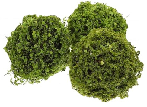 FUTUREORYY Palle di Piante Artificiali Sospese in Plastica, Sfere di Arte Topiaria Finte per Decorazioni di Interni, Set da 3 Pezzi Design Naturale e Colore Brillante per Casa e Ufficio