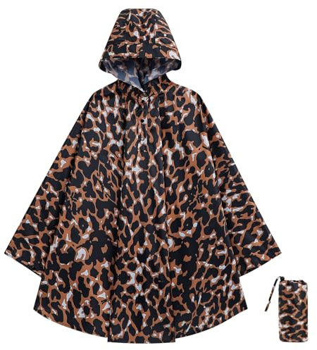 KAKU NANU Rain Poncho Kids Lightweight Waterproof Reusable 3-14 Years | Raincoat with Hood,More Colors,With Storage Bag,Easy Care,Hiking,Water Play,Cycling,Outdoor or School Essentials