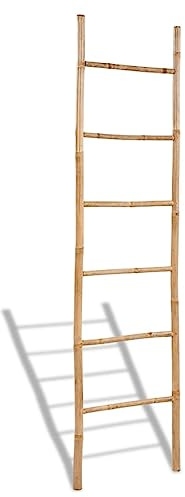 Genérico Escalera para Toallas con 6 peldaños de bambú,Casa y jardín,Accesorios para el baño,Toalleros,41496