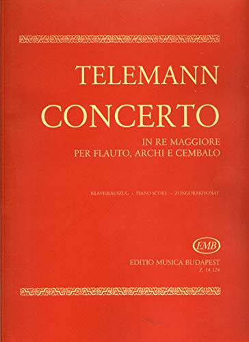 Konsert i re maggiore per flauto, archi e cZalo - tvärflöjt och piano - BOOK
