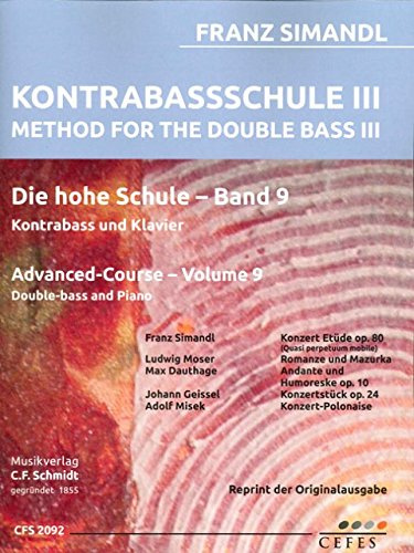 Die high schule Volym 9: för kontrabas och piano