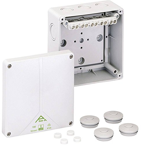 Spelsberg 1196810 SPEL Abox-i 100-10² Verbindungsdose, 140 x 140 x 79 mm, IP65, HFR Abox-I100-10 qmm Grau