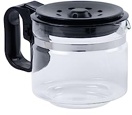 Fackelmann Verseuse universelle pour cafetière 20999-Jarra Adaptable a Todas Las cafeteras, Color Negro, 17,5 x 14 x 14 cm, Vidrio y ABS, 1 litres