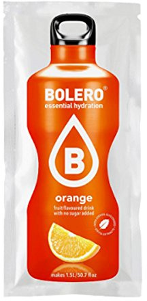 BOLERO Drinks 24 bustine da 9 grammi gusto RED ORANGE - Preparato istantaneo per Bevande con Stevia e Vitamina C e Senza Zucchero