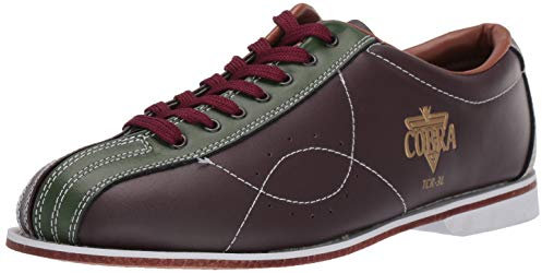 Cobra Bowling Products Hombres TCR3L Cobra Alquiler Zapatos de Bolos CordonesMarrón/Verde 11