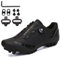 PENXZT Herren Mountain Bike Radsportschuhe Kompatibel mit Shimano SPD 2-Bolts Pedals MTB Schuhe Rennen innen und im Freien,Schwarz,37 EU