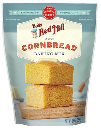 Bob's Red Mill Signature Cornbread Baking Mix, 368g - Simple Clean Ingredients, Homemade Taste, Kosher