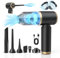 ONEWEST Handheld Vacuum Cleaner,15000pa Car Vacuum Cleaner Cordless Powerful,4 IN 1 USB Rechargeable Portable Mini Vacuum,Lightweight Hand Vacuum for Car,Keyboard,Pet Hair,Home,Office - Black