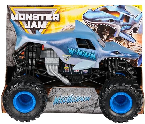 Monster Jam, 1-24 Scale Megalodon Monster Truck, Collector Die-Cast Vehicle