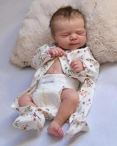 Zero pam Reborn Baby helsilikon verklighetstrogen flicka-45 cm reborn docka med hår, babydockor som äkta, verklighetstrogna babydockor, 3D-huddockor, reborn dockor, babydocka för flickor med tillbehör