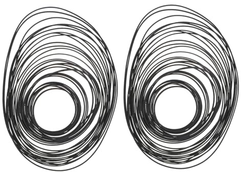 Hoement Lot de 2 Courroies d'entretien en Caoutchouc Carrées 0,7 Mm pour Magnétophone à Cassette 40-130 Mm, Bande de Réparation Compatible Lecteurs DVD et Baladeurs, Accessoires