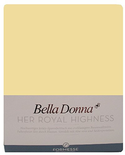 Formesse Bella-Donna Jersey Spannbettlaken hellgelb, 180x200 - 200x220 cm