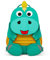 Affenzahn Unisex Kids Dinosaurio Kinderrucksack, Dinosaurier-Türkis