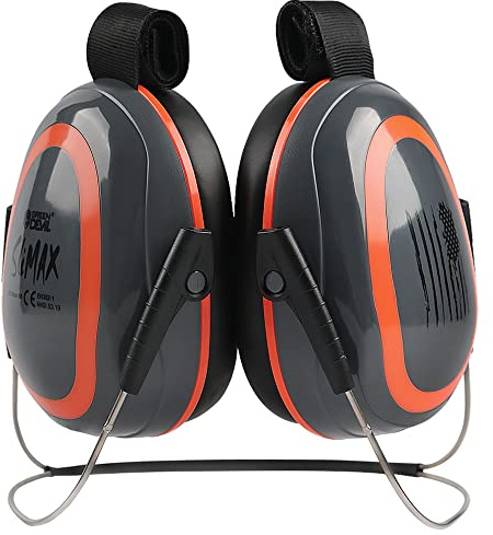 GREEN DEVIL Behind The Head Hearing Protection Ear Muffs SNR27dB/NRR 22dB Noise reduction Low Profile neckband Earmuff idea for full brim hard hats