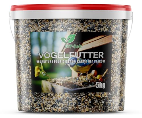 Nourriture pour oiseaux sauvages 4 saisons Seau de 5 kg