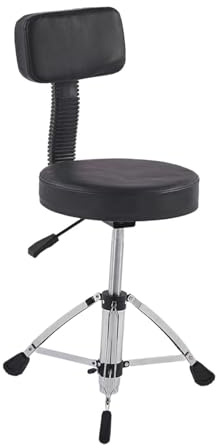 F Fityle Trono per batteria con sedile per batteria con schienale, comodo con piedini antiscivolo, sgabello per batteria portatile rimovibile in stile moto