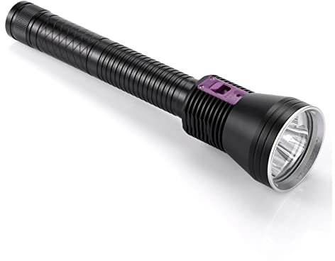 MQDLJSE Linterna de Buceo de 8000 lúmenes, 3 LED XHP70, luz Amarilla/Blanca, Linterna de Buceo Profesional subacuática de 100 m, Resistente al Agua, lámpara de Buceo para Exteriores, resis