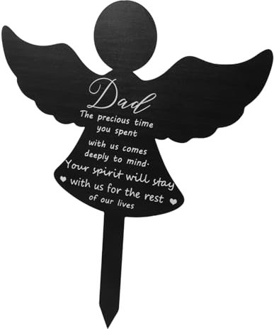 VANZACK Pila De Cementerio De Ángeles Conmemorativa De Acrílico Decoración para Jardín De Ángel para Tumba Marcador Conmemorativo para Exteriores