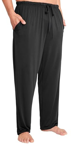 Get Trend Pyjama Pants for Men & Teens M-3XL, Soft Stretchable Lounge Pants Trousers, Breathable PJ Bottoms, Gifts for Him
