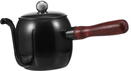 BAZEITFLOW 1pezzi Caffettiera Beccuccio Acciaio Inossidabile Contenitore Per Caffè Bollitore Per Caffè Da Casa Caffettiera Bocca Lunga Precisione e Facilità d Uso