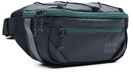 KalgoTeal Sac Banane Voyage 3 L, bandoulière croisée réglable, Hydrofuge