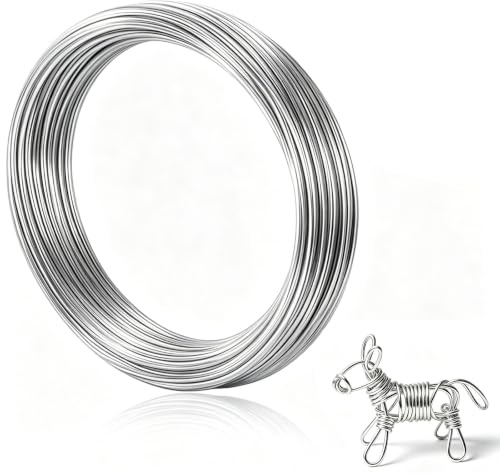 3mm Aluminum Craft Wire, 65 Feet Bendable Metal Craft Wire