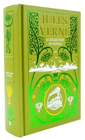 A Collection of Jules Verne Novels Deluxe Leather Bound Classic