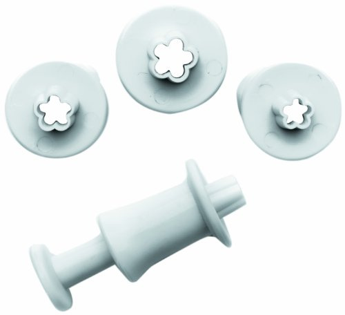 IBILI 788402 Set de 3 Emporte Pièces avec Poussoir Blosso