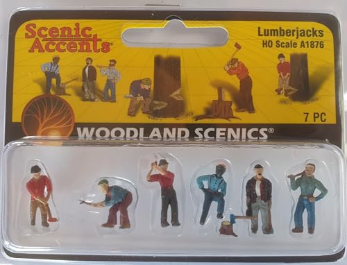 Woodland Scenics WA1876 träarbetare träarbetare trä göra figurer spår H0 HO 1:87 lumberjackor