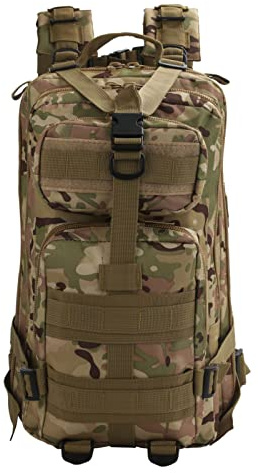 Youyijia 30L Military Tactical Backpack Army Assault Rucksack Molle Shoulder Bag for Outdoor Hiking Camping Trekking Hunting (CP Camouflage)