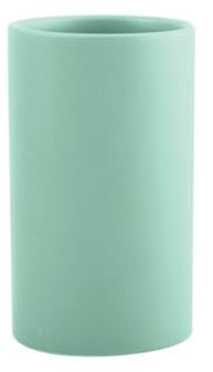 Spirella Porte-Brosse à Dents en céramique - Tube de 7 x 11,5 cm - Vert Mat