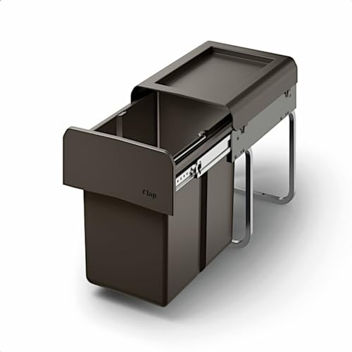 Naber CLAP 1/300-1 Abfallsorter 15 Liter in Anthrazit ab 30 cm Schrankbreite
