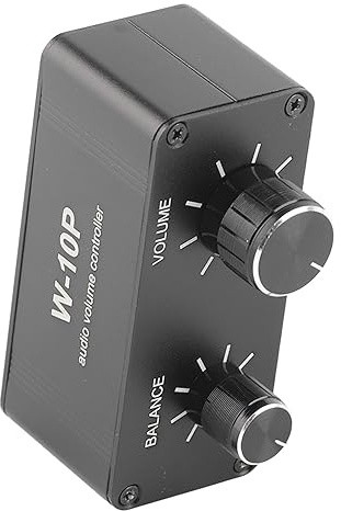 Tbest Amplificador de Sonido, Reducción de Ruido, Conector AUX de 3,5mm, Controlador de Música, Ajustador de Volumen Estéreo para Auriculares, Altavoz y Cine en Casa