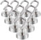 Aenienoe Magnethaken Extra Stark 20mm Magnet Haken Starke Magnete mit Haken 15kg Klein Magnetische Neodym Magnetic Hooks Hakenmagnete zum Aufhänger Küchen Camping Zubehör Magnethalter 10Stück