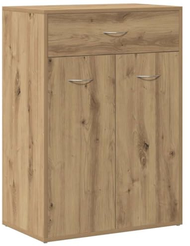 vidaXL Mueble Zapatero Madera de ingeniería Roble Artisan, Mueble para Zapatos, Armario Zapatero, 60x35x84 cm